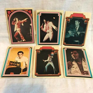 Vintage Elvis Presley Cards Collection 1978 6 cards Lot